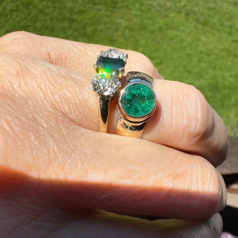 E.DeHaven - 14k Emerald Ring - Picture 3 of 8